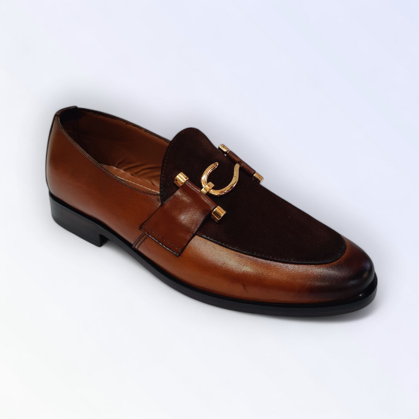 Elegant Dual-Tone Leather Loafers